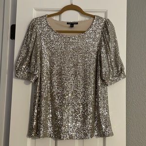 Cable & Gauge Sequin Top